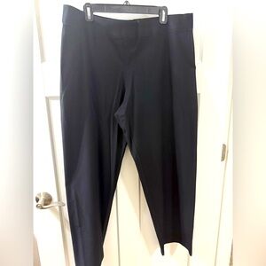 Eileen Fisher pull on Black trousers. Sz XL Excellent preowned condition.
